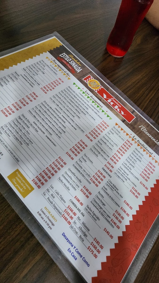 Cenaduria Vicky Villas del Rey Menu - Image 4